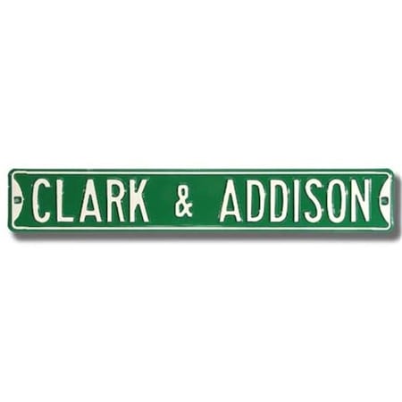 Authentic Street Signs Authentic Street Signs 32027 Clark & Addison Cubs Street Sign 32027